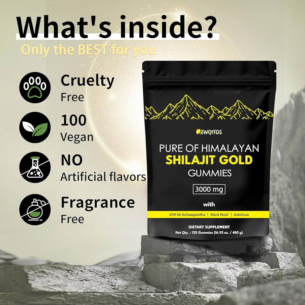 Shilajit Gummies - Ancient Himalayan secret for peak vitality & confidence